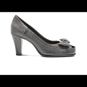 Aerosoles Bentwood Peep-Toe Pumps.